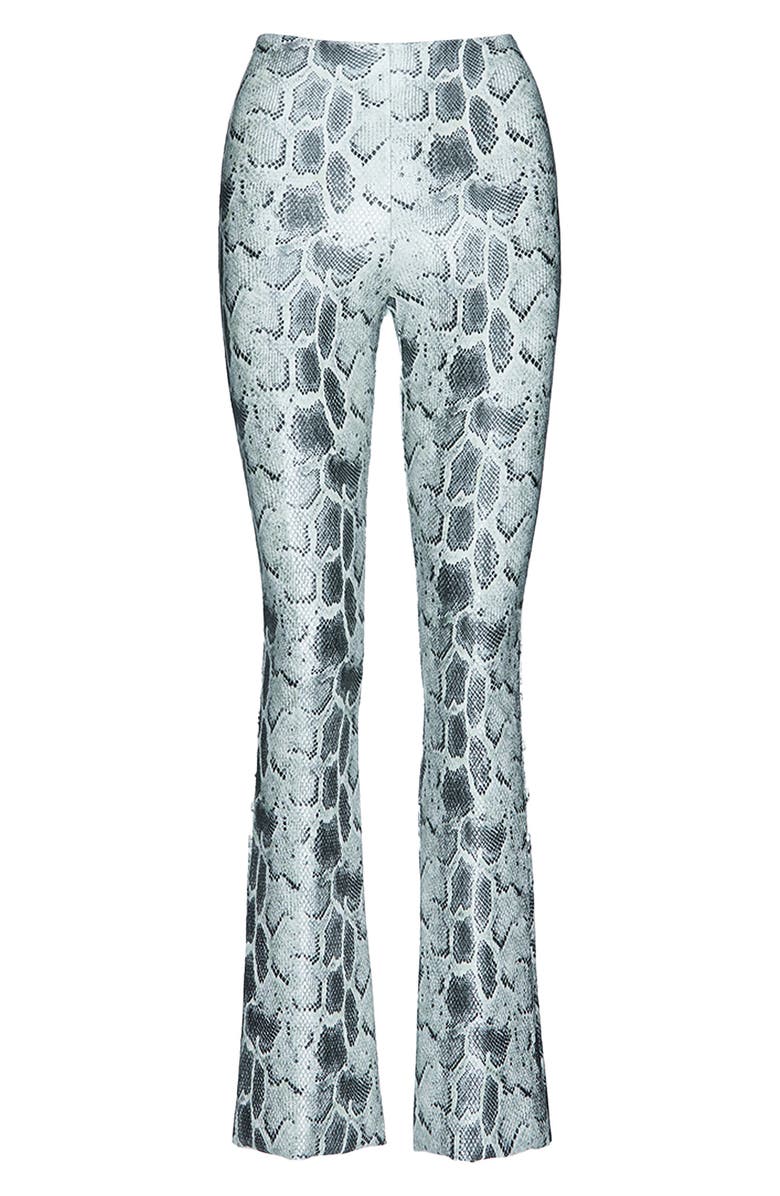 Commando Animal Print Faux Leather Flare Leg Pants, Alternate, color, 