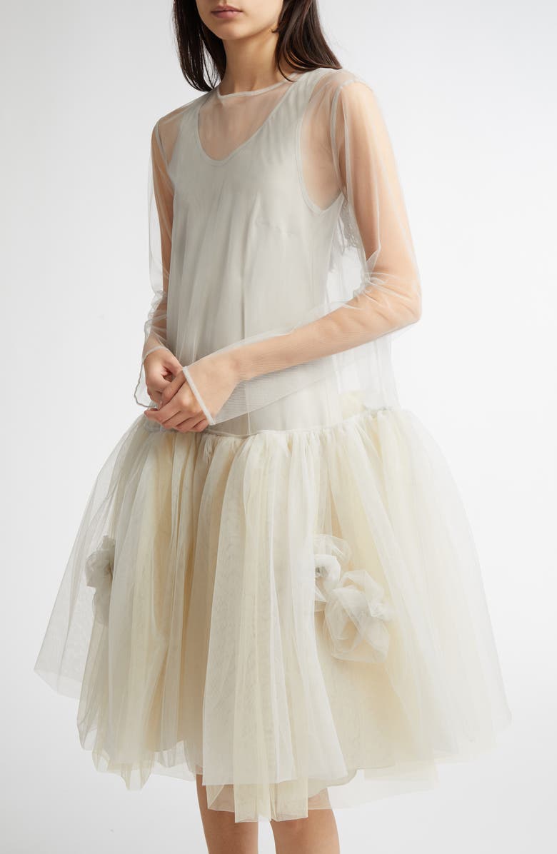 Molly Goddard Raquel Long Sleeve Dress, Alternate, color, 