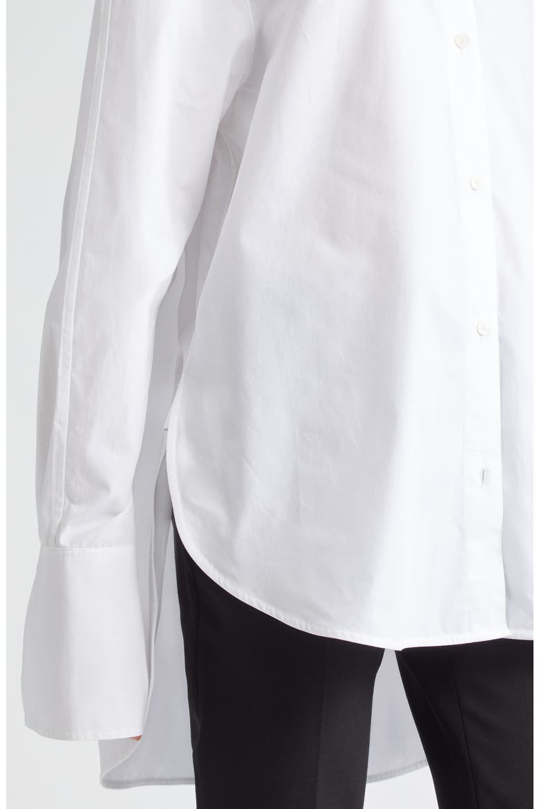 Double Length Cuff Button-Up Shirt, Alternate, color, WHITE