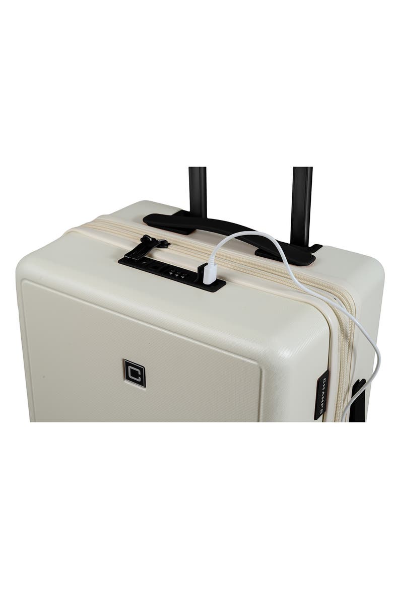 Vintage Muse 3-Piece Hardside Luggage Set, Alternate, color, IVORY/ BLACK