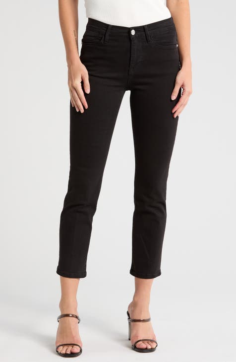 Le High Waist Straight Leg Jeans (Film Noir)