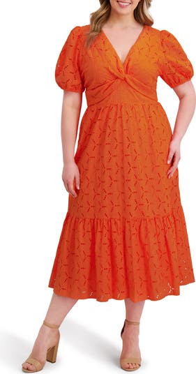 sachin and babi light blue dress Marchesa Notte Sleeveless Floral-Embroidered Tulle Midi Dress
