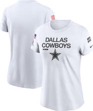 Nike Women's Nike White Dallas Cowboys 2024 Salute To Service Legend Performance T-Shirt
