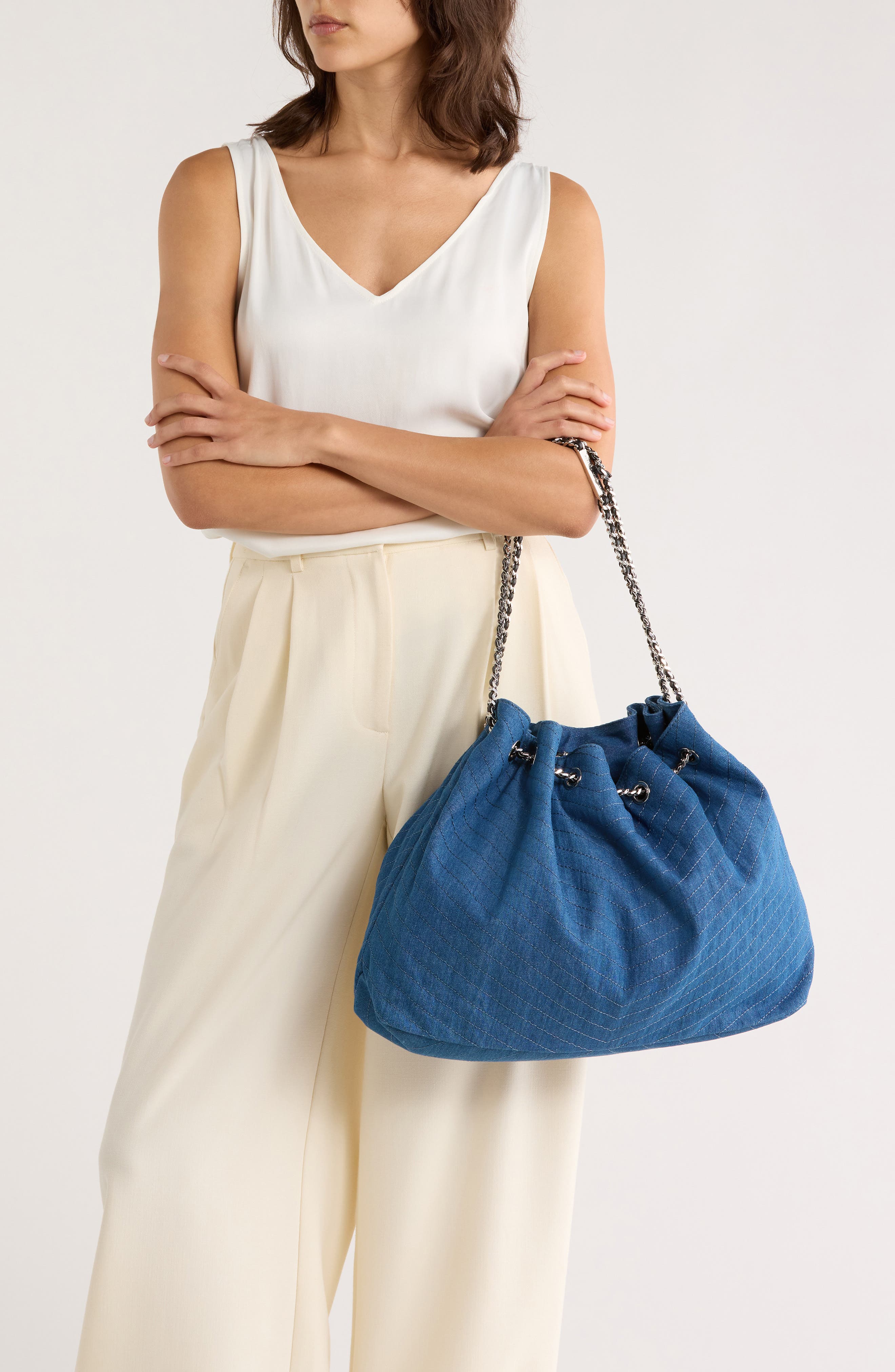 Rebecca Minkoff Slouchy Soft Tote, Alternate, color, Medium Blue