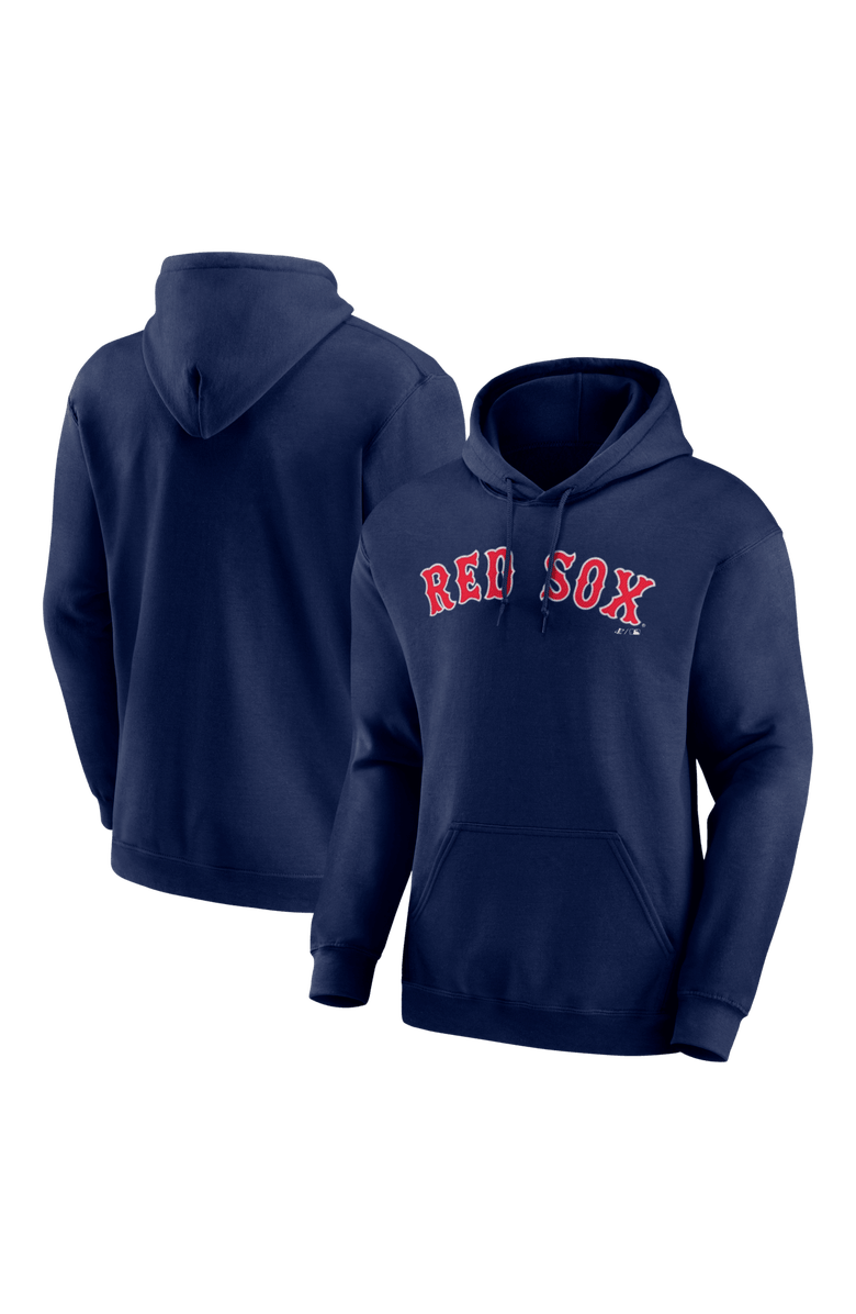 Logo Athletic Men's Logo Athletic Navy Boston Red Sox Wordmark Hoodie, Main, color, Navy