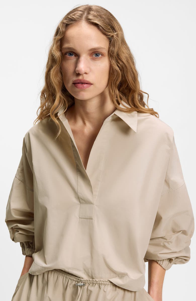 BOSS Batefa Full Sleeve Pullover, Alternate, color, Pumice Air Cotton