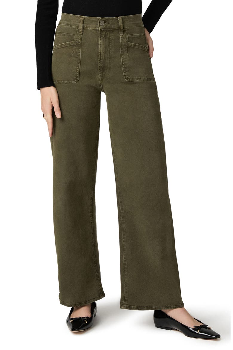Arellia High Waist Wide Leg Jeans, Main, color, VINTAGE CEDAR SAPLING