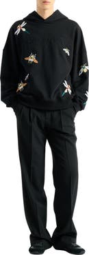 Balmain Embroidered Balmain Insect hoodie