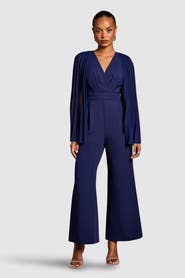 Coast Petite V Neck Pleated Jumpsuit