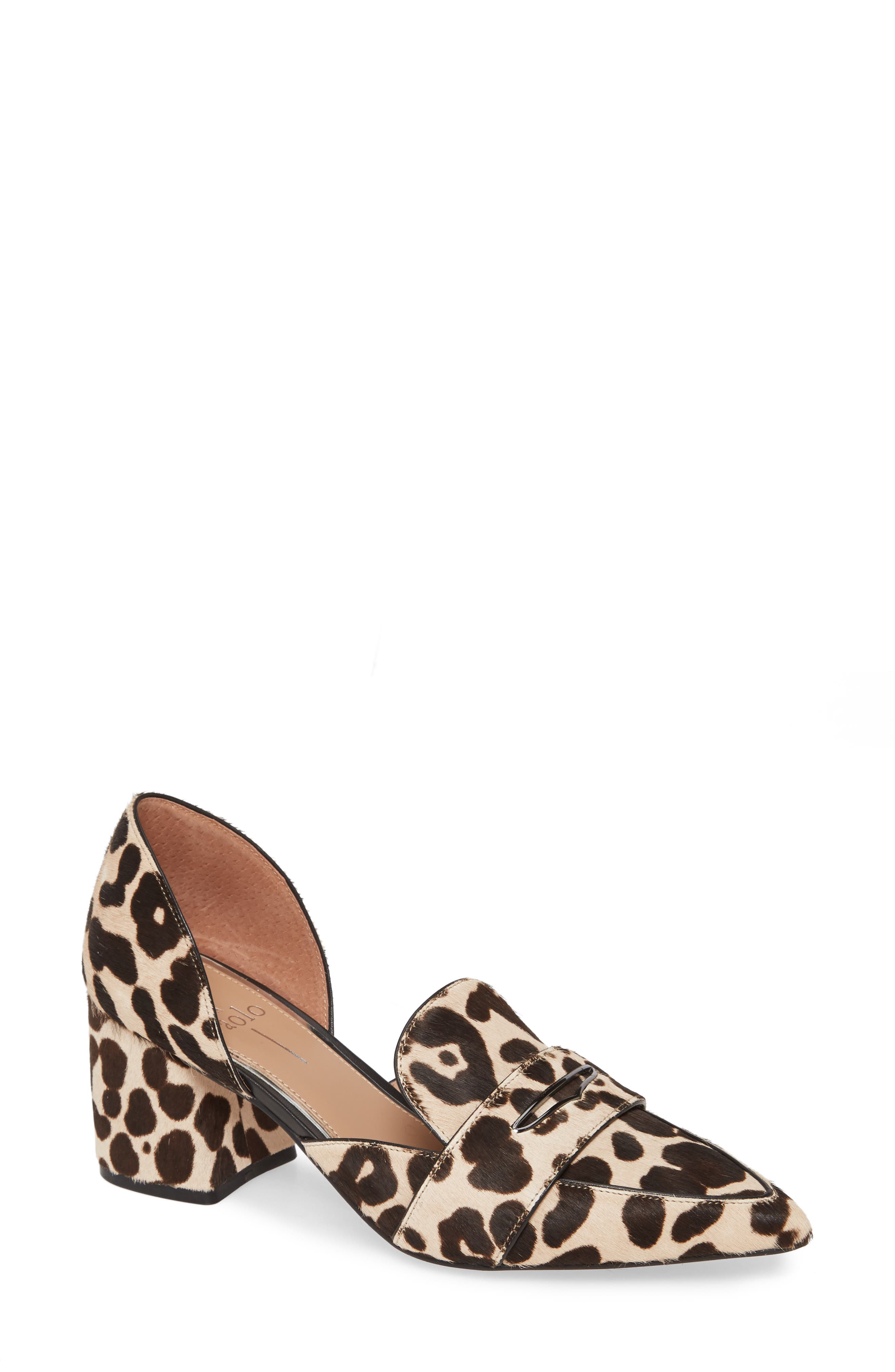 Cache Pump, Main, color, WHITE/ BLACK CALF HAIR