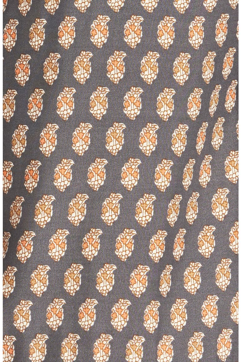 'Kelly' Drop Waist Paisley Print Dress, Alternate, color, CARBON