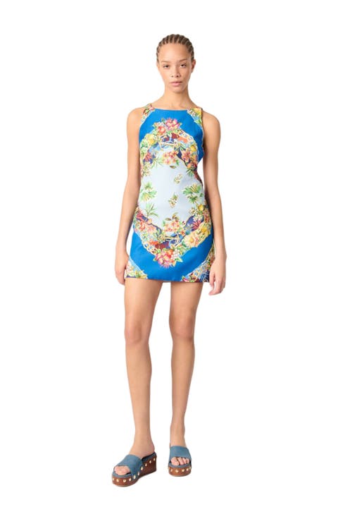 Patterned shift dress