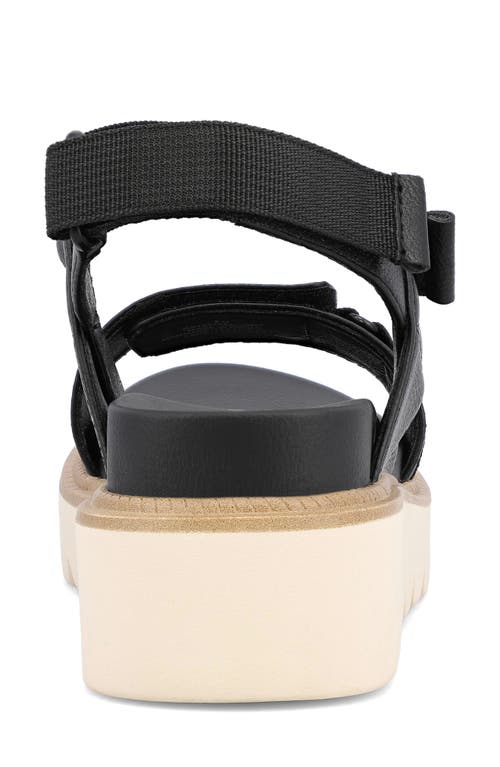 Mia Jony Ankle Strap Platform Sandal In Black