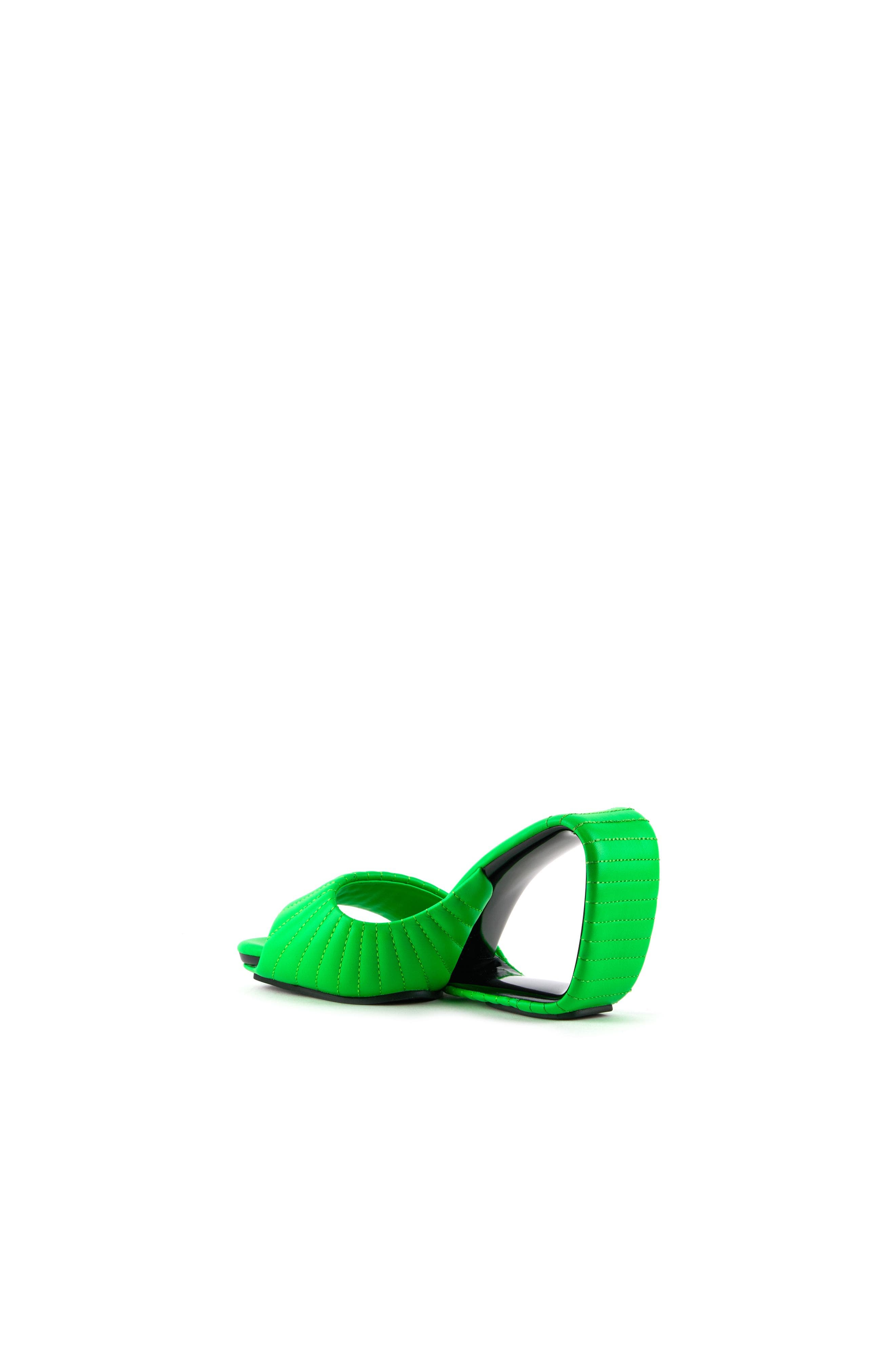 Mobius Hi Puffier Sandals, Alternate, color, Fluo Green Puffier