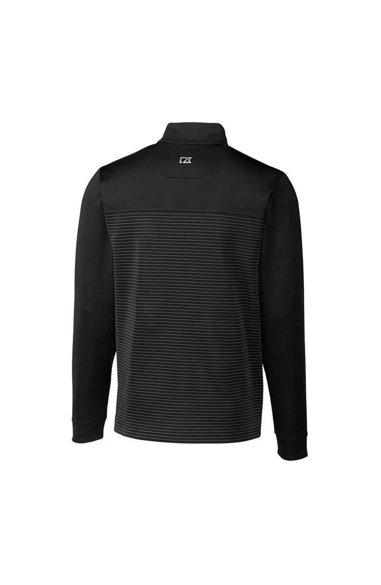 Cutter & Buck Men's Cutter & Buck Black Louisville Cardinals Big & Tall Traverse Stripe Stretch Quarter-Zip Pullover Top, Alternate, color, Black
