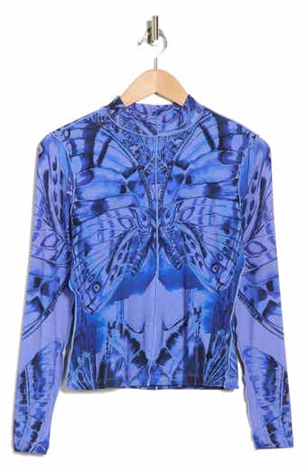 Desigual Butterfly Long Sleeve Knit T-Shirt