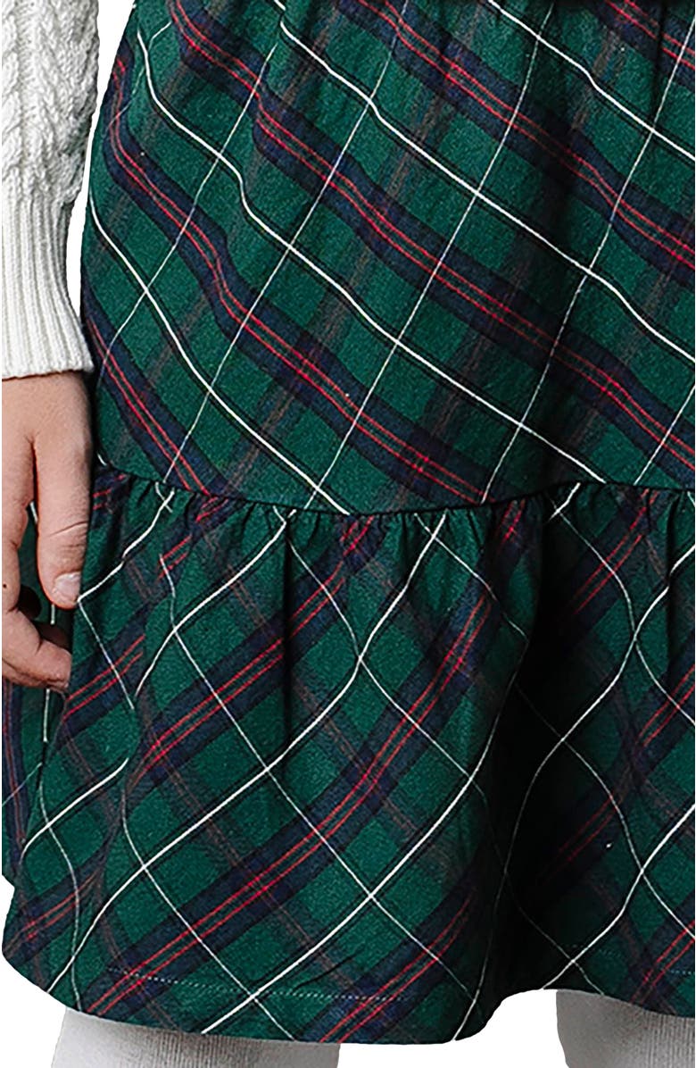 Hope & Henry Girls' Organic Flounce Party Skirt, Kids, Alternate, color, Merry Pine Plaid