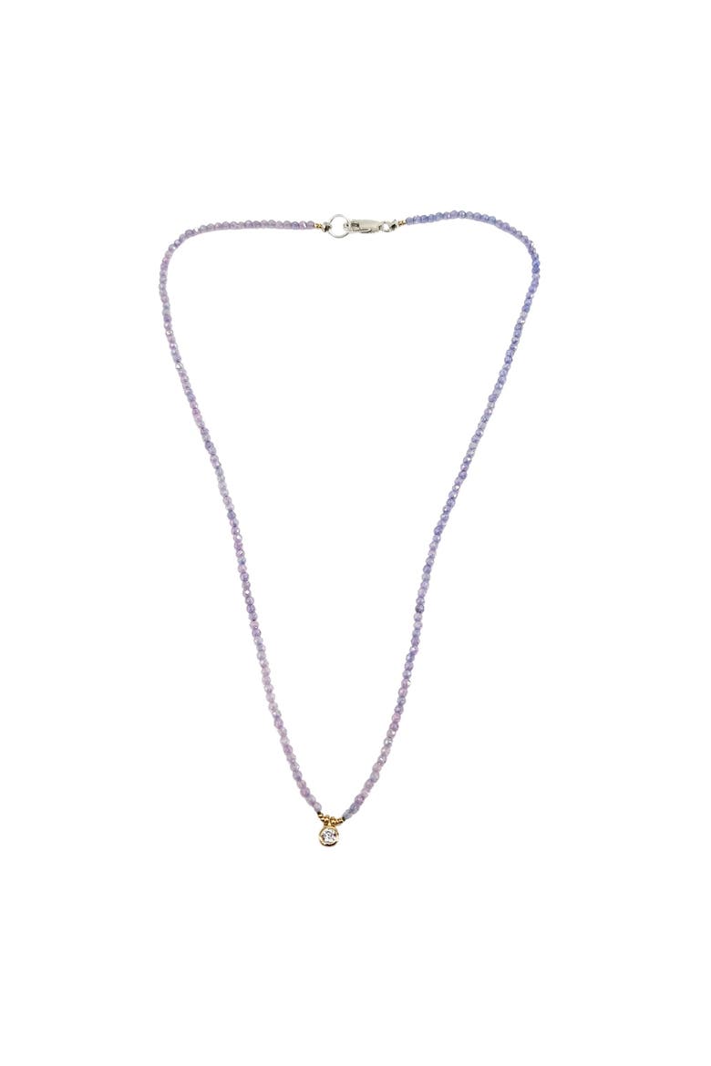 Faceted Gemstone Lavender Amethyst Chocker, Alternate, color, lavender