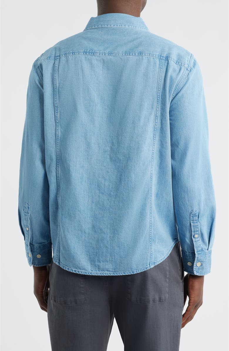 Corridor Cotton Denim Button-Up Shirt, Alternate, color, Indigo