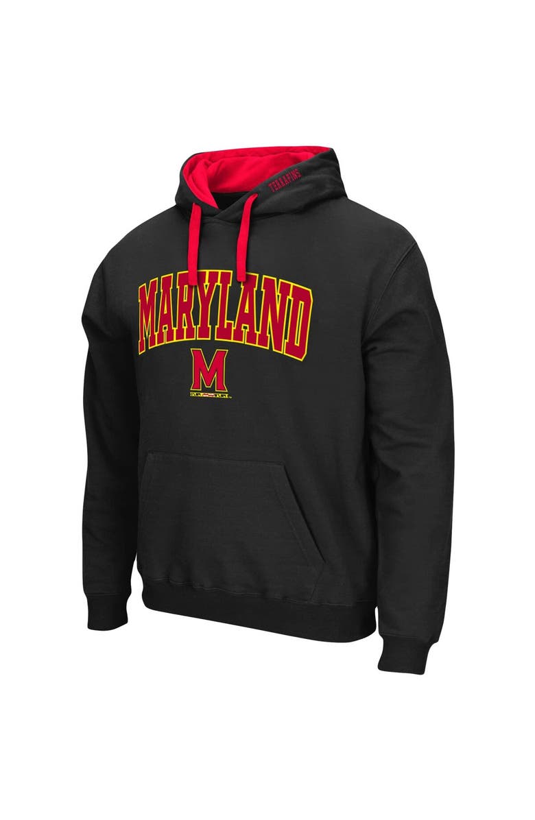 COLOSSEUM Men's Colosseum Black Maryland Terrapins Big & Tall Arch & Logo 2.0 Pullover Hoodie, Alternate, color, Black