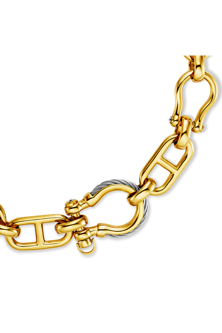 St. Tropez Mariner Necklace, Alternate, color, Yellow gold PVD