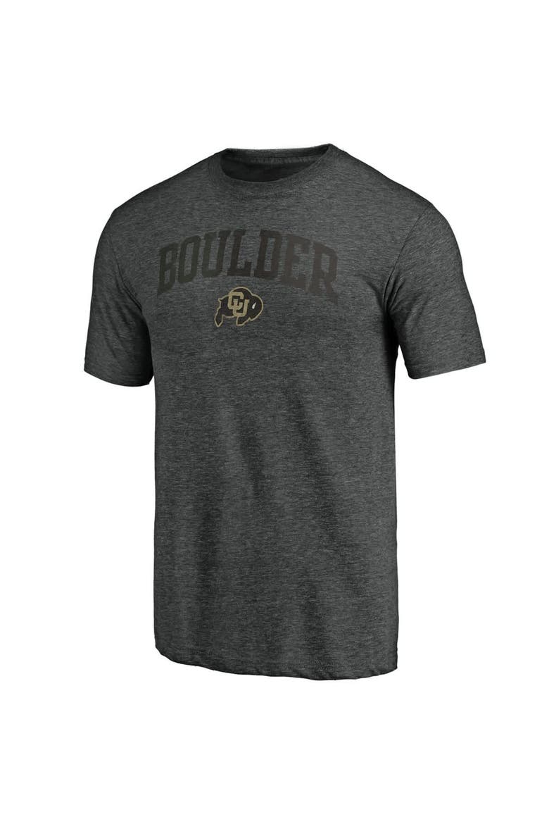 Men's Charcoal Colorado Buffaloes Arched City Tri-Blend T-Shirt, Alternate, color, Charcoal