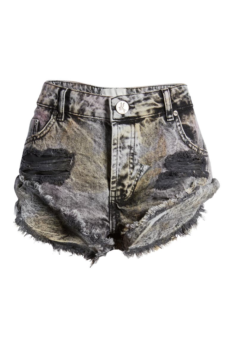 Bandits Low Rise Cutoff Denim Shorts, Alternate, color, SUNSET ACID