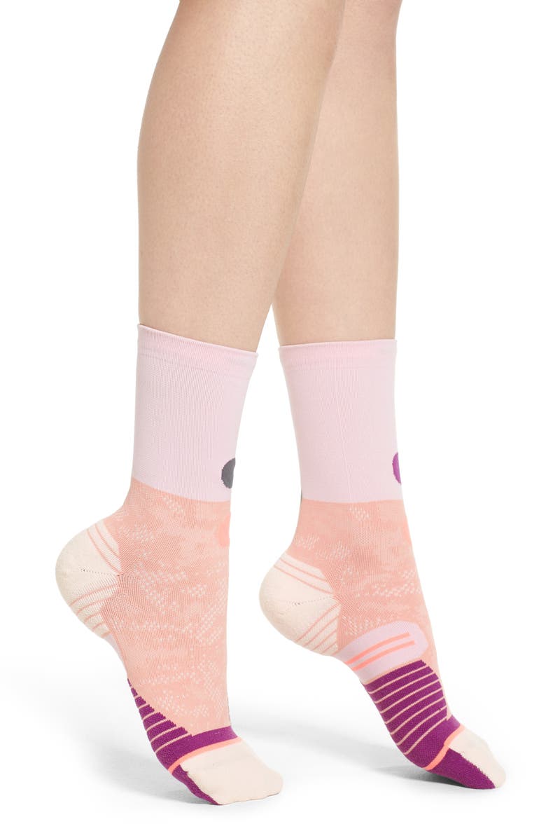 Stance Corral Crew Running Socks, Main, color, 