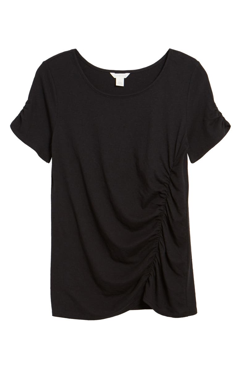 Caslon<sup>®</sup> Ruched Knit T-Shirt, Alternate, color, 