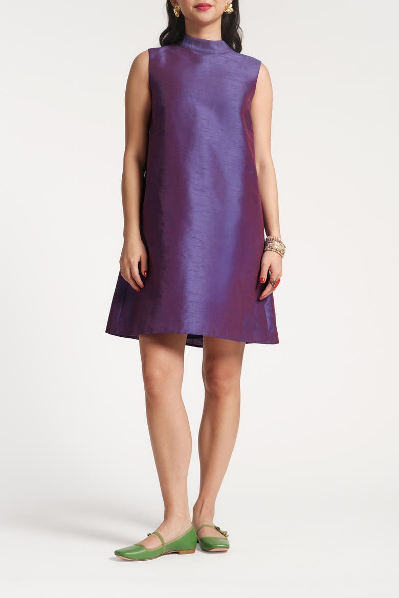 Diplomat Mini Dress, Main, color, Violet