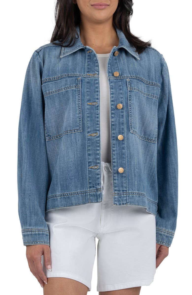 KUT from the Kloth Arya Denim Shirt Jacket, Main, color, 