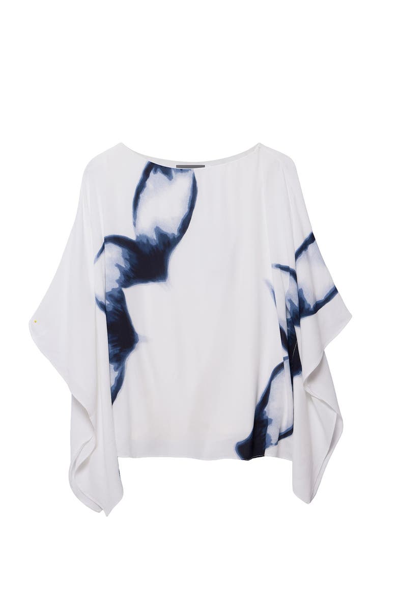 MINT VELVET Print Batwing Top, Alternate, color, Navy
