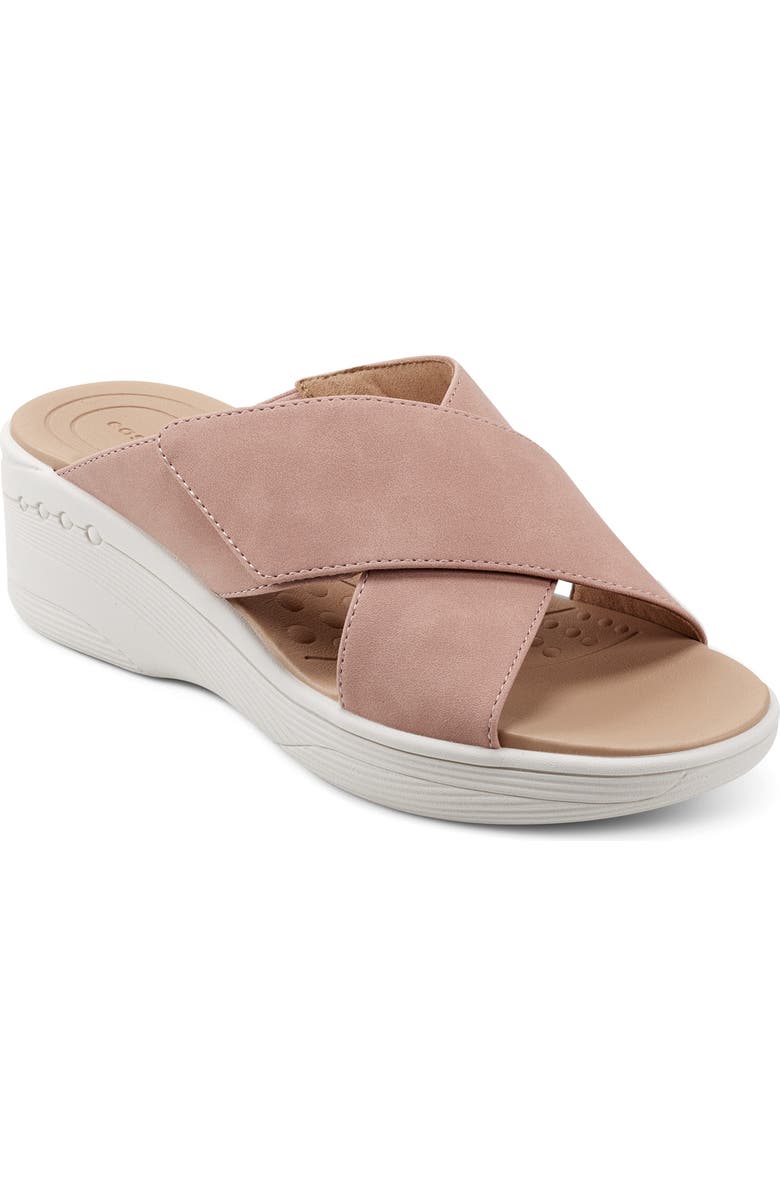 Easy Spirit Bindie Wedge Sandal, Main, color, Rose Dawn