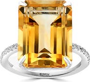 EFFY White Sapphire & Citrine Ring