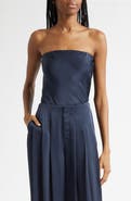 Ramy Brook Ruben Strapless Satin Bodysuit