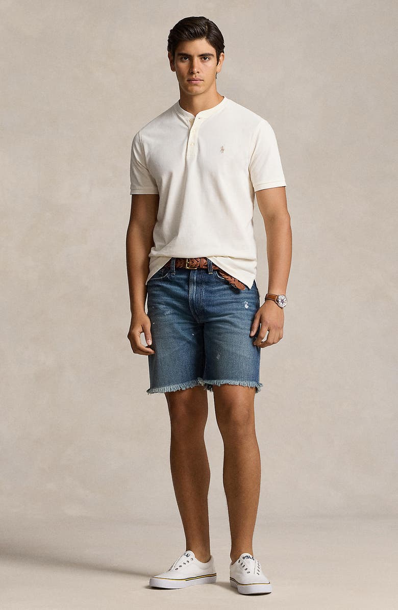 Polo Ralph Lauren Featherweight Cotton Piqué Knit Henley, Alternate, color,