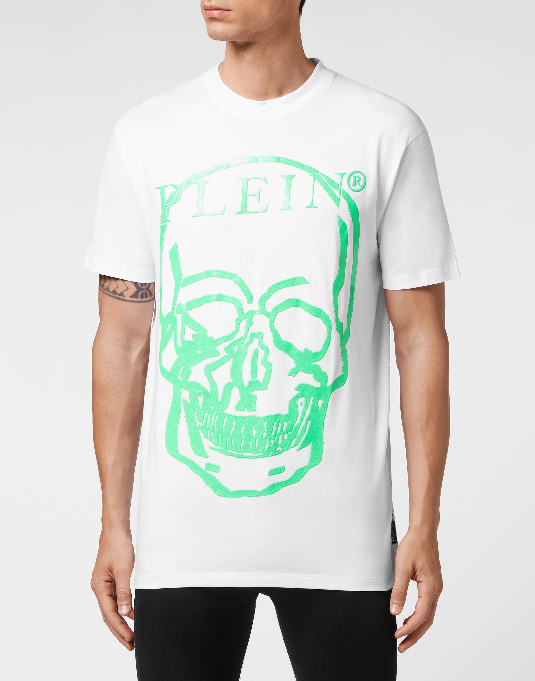 white/green
