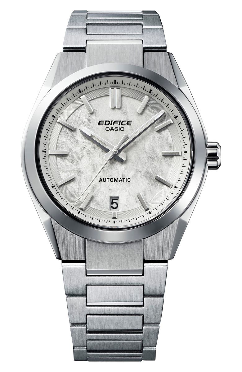 CASIO Edifice EFK-100D-7A Automatic Bracelet Watch, 43.5mm, Main, color, Silver