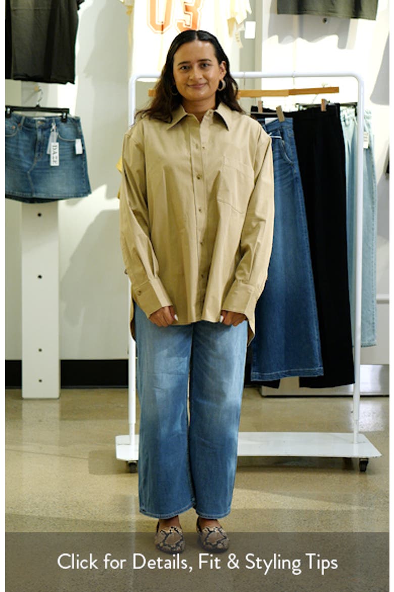 Oversize Cotton Button-Up Shirt video