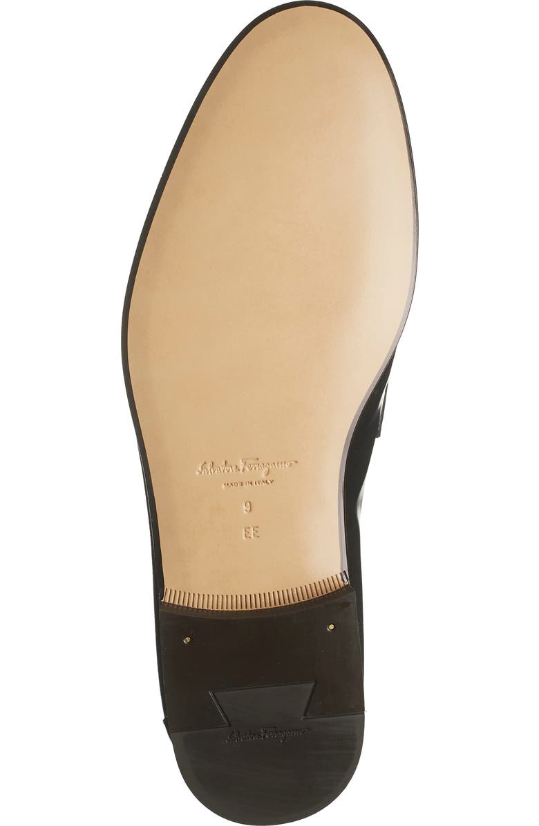 FERRAGAMO Gin Double Gancio Bit Loafer, Alternate, color, Nero