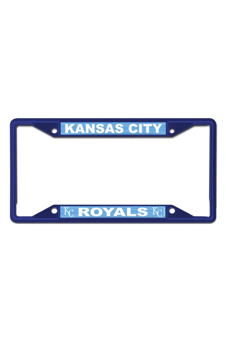 WINCRAFT Kansas City Royals Chrome Color License Plate Frame, Main, color, Blue