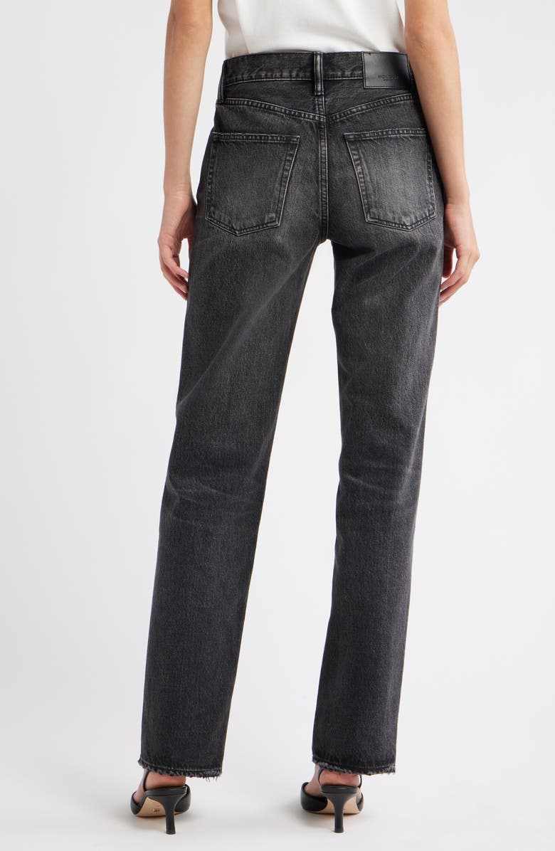 MOUSSY VINTAGE Melbourne Straight Leg Jeans, Alternate, color, Black