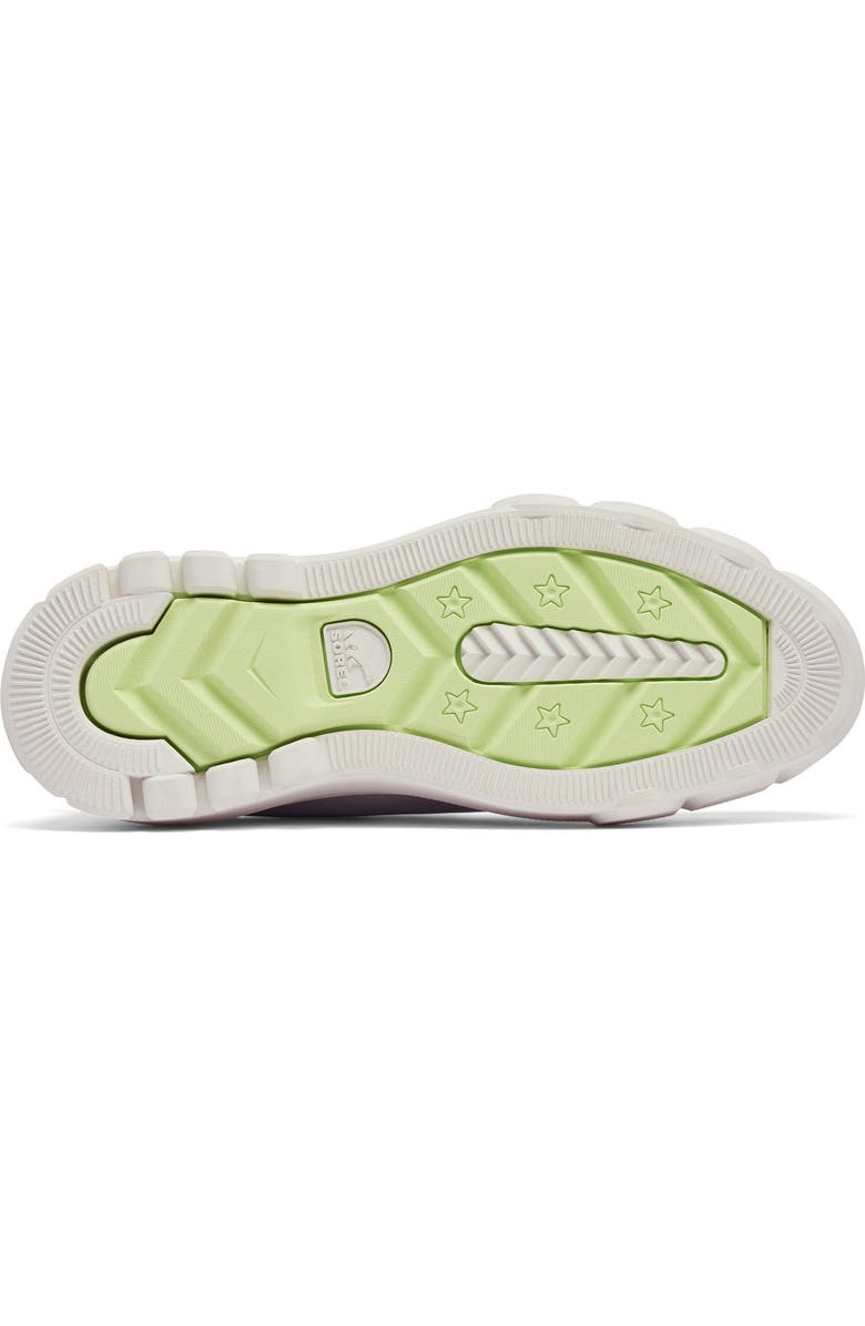 SOREL Caribou X Waterproof Platform Sneaker, Alternate, color, Sea Salt/ Luminous Lime