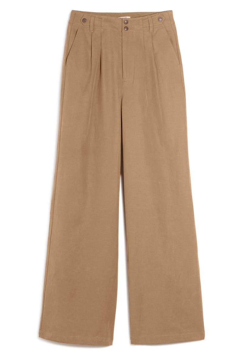 Harlow Wide Leg Pants, Alternate, color, HARVEST MOON
