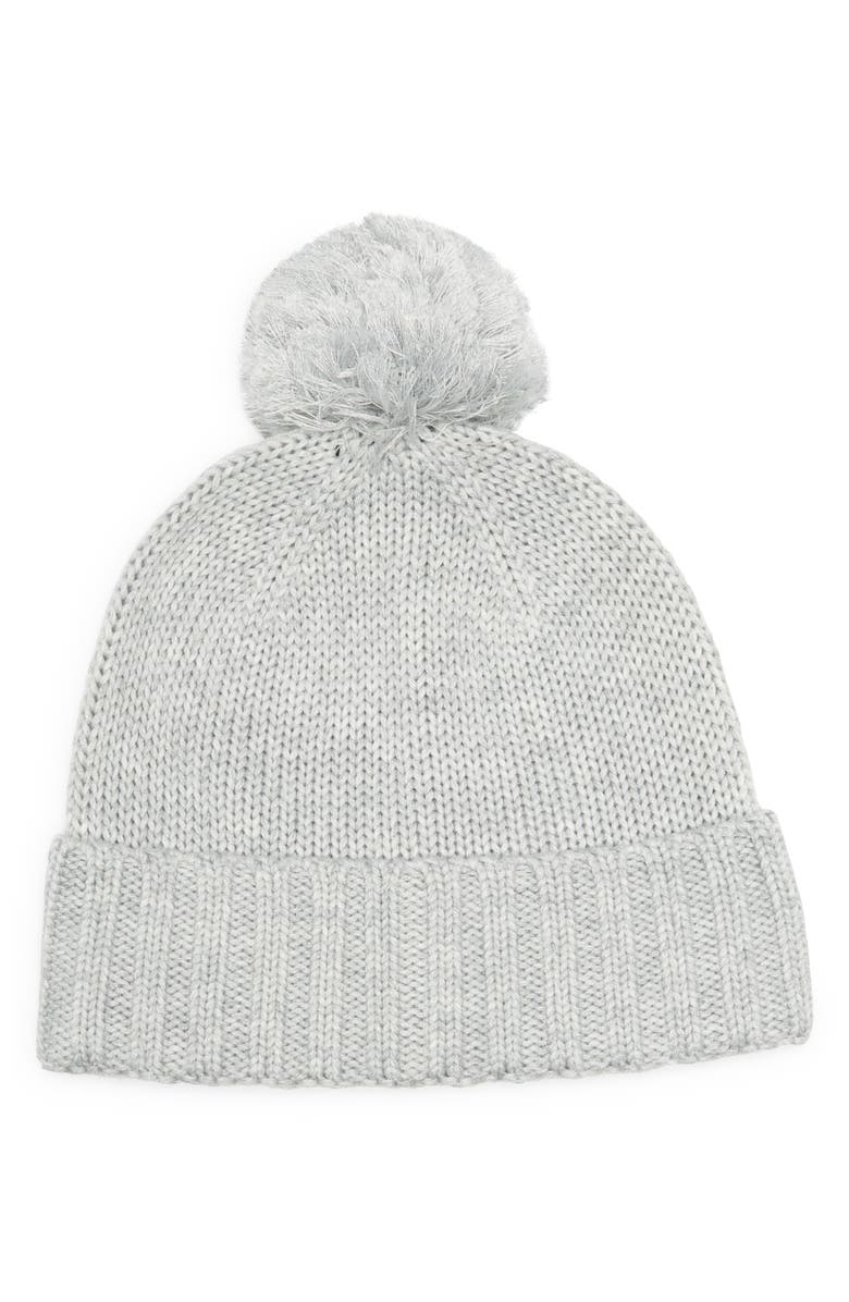 UGG<sup>®</sup> Knit Pompom Beanie, Alternate, color, Greyheather
