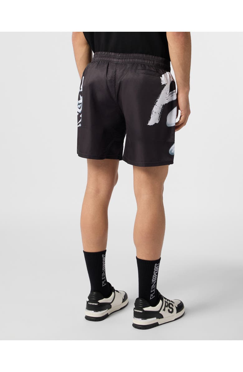 PLEIN SPORT Printed Shorts Plein Sport Men, Alternate, color, Black