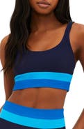 Beach Riot Mackenzine Colorblock Bikini Top