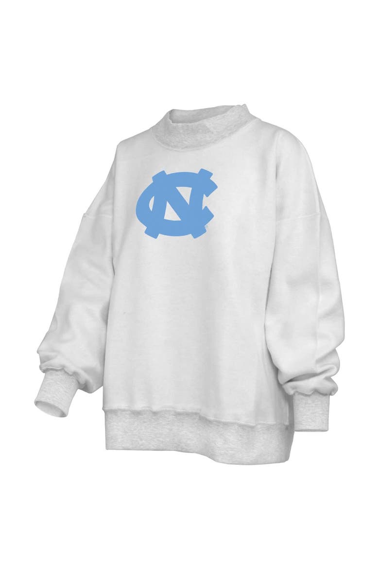 Women's Pressbox  Heather Gray North Carolina Tar Heels Reversible Sweatshirt, Alternate, color, Heather Gray