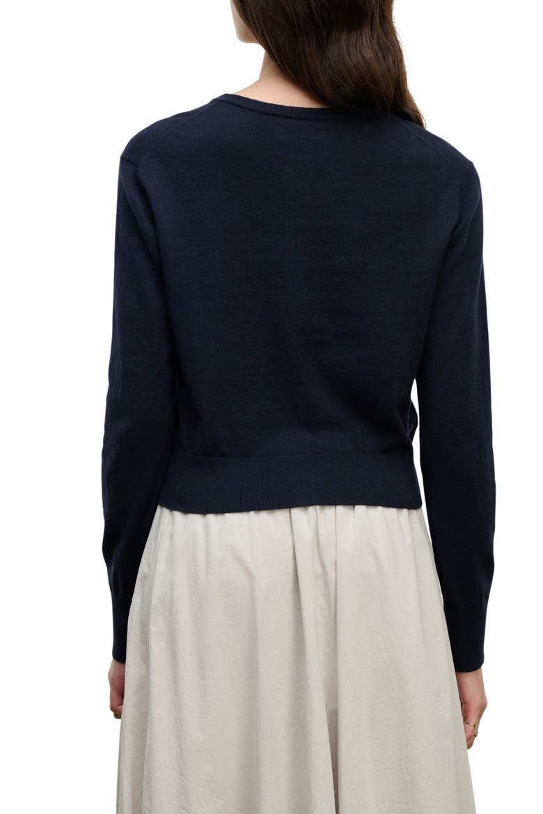Violette Cardigan, Alternate, color, NAVY