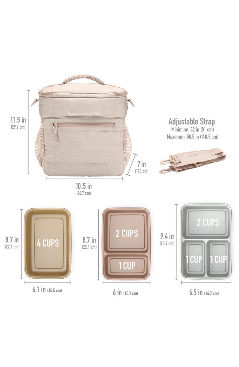 BENTGO 60-Piece Meal Prep & Lunch Bag Set, Alternate, color, Metallic